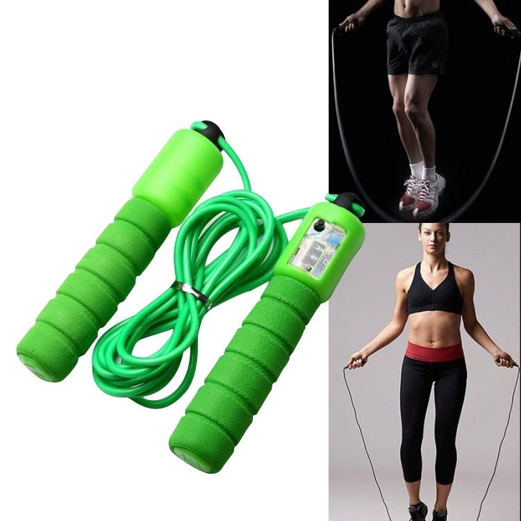 Adjustable Jump Rope with Counter – Foam Handle Fitness Tool