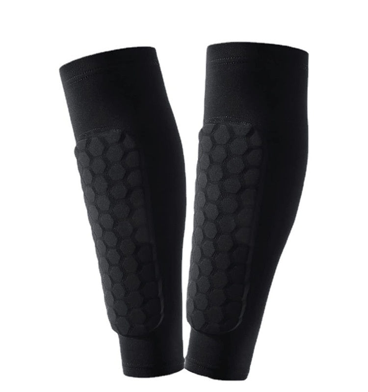 Honeycomb Shin Protection Sports Socks – Anti-Collision & Non-Slip Grip
