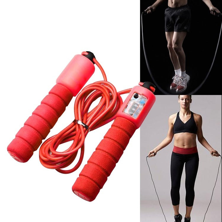 Adjustable Jump Rope with Counter – Foam Handle Fitness Tool