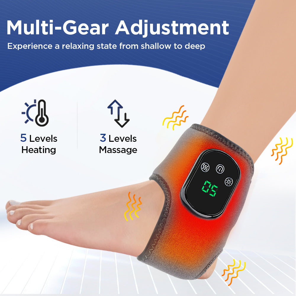 Heated Ankle Brace with Vibration – Pain Relief & Injury Recovery Support