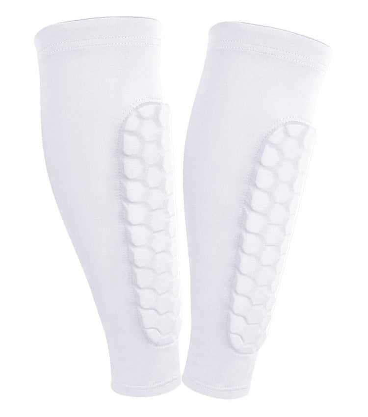 Honeycomb Shin Protection Sports Socks – Anti-Collision & Non-Slip Grip