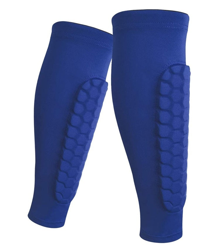 Honeycomb Shin Protection Sports Socks – Anti-Collision & Non-Slip Grip
