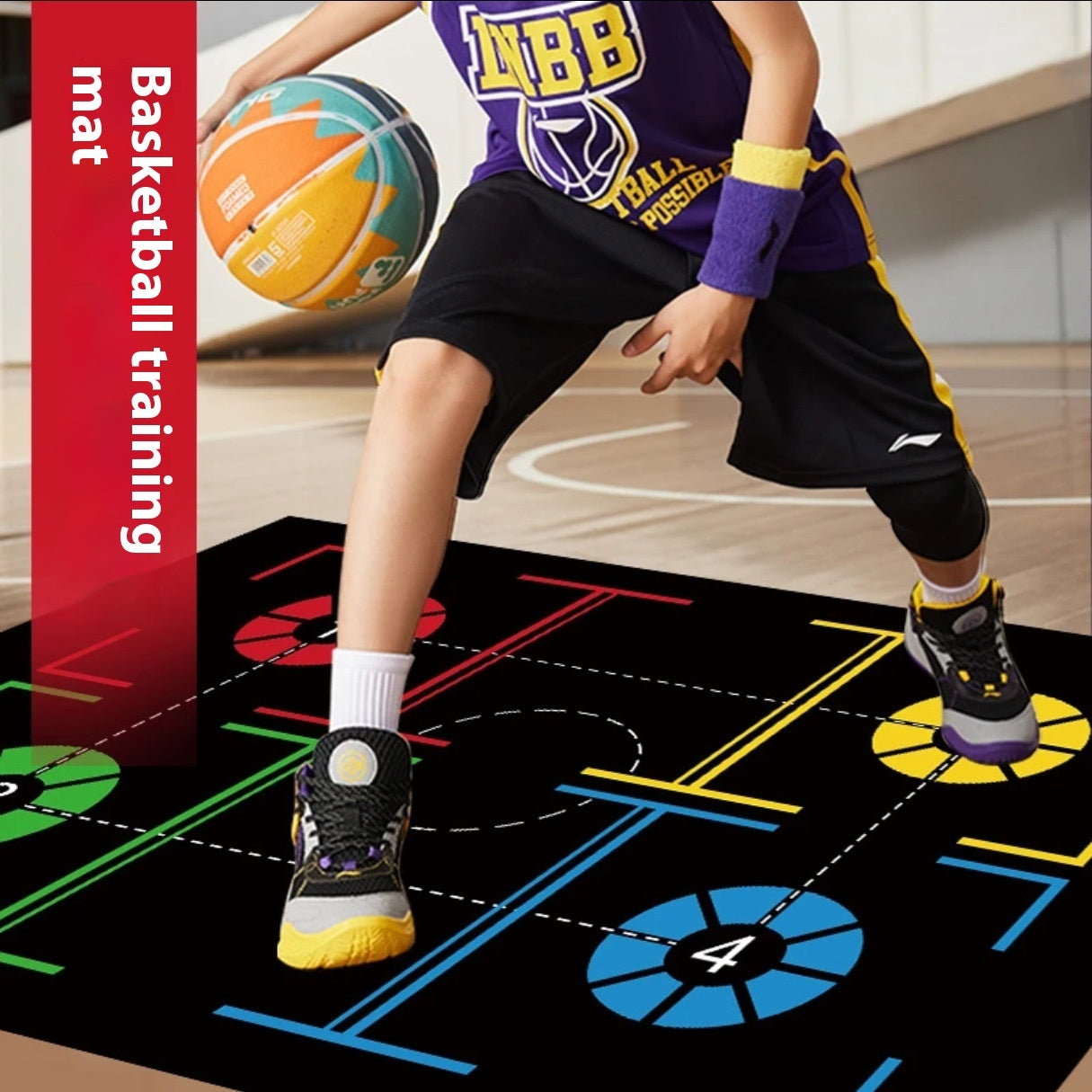 Basketball Dribbling Training Mat – Footwork & Ball Control Drill Pad