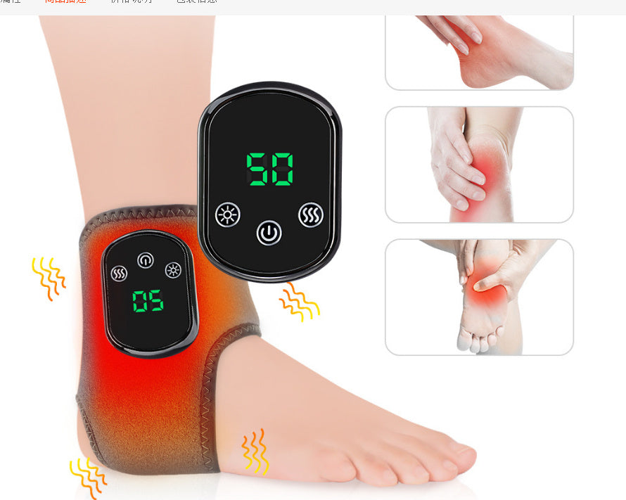 Heated Ankle Brace with Vibration – Pain Relief & Injury Recovery Support