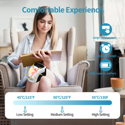 Intelligent Electric Knee Massager – Smart Heat & Vibration Therapy for Pain Relief