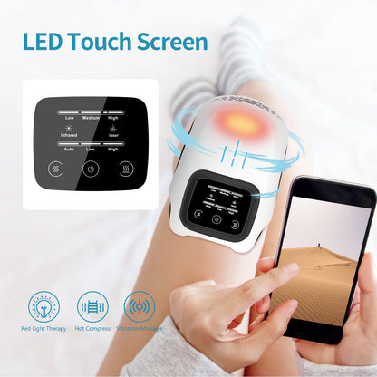 Intelligent Electric Knee Massager – Smart Heat & Vibration Therapy for Pain Relief