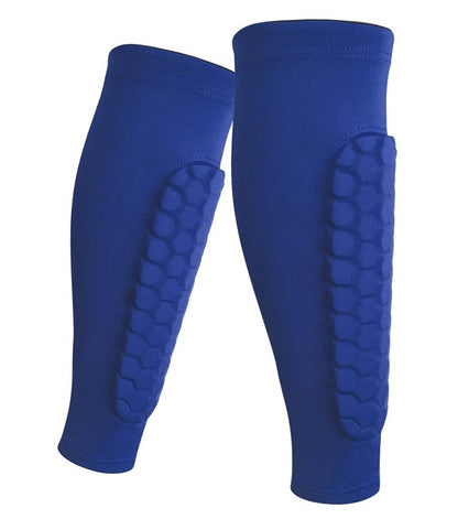 Honeycomb Shin Protection Sports Socks – Anti-Collision & Non-Slip Grip