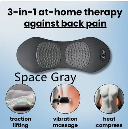 Heated Lumbar Support Pillow for Sleeping – Relieves Back Pain